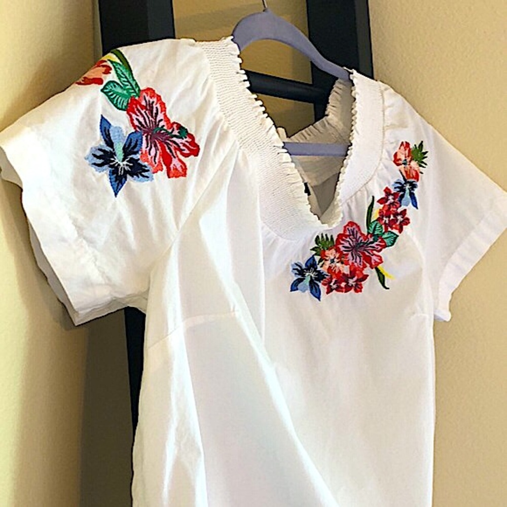 Talbots Embroidered Blouse - Picture 3 of 7